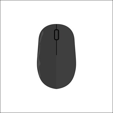 Bilgisayar fare simgesi. EPS 10 illüstrasyon. Düz tasarım.