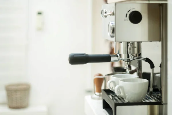 espresso coffee maker soft focus