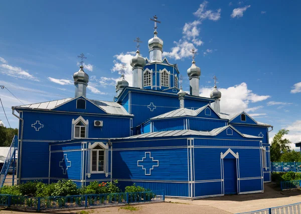Kościół Świętej Avraamievsky Przeciw Błękitne Niebo Bolgar Rosji — Zdjęcie stockowe
