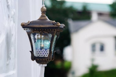 Eski yağ lambası kutsal Trinity-St Sergius Lavra Sergiev Posad, Rusya Federasyonu.