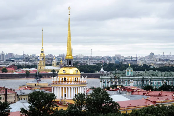 View Admiralty Peter Paul Fortress Hermitage Saint Isaac Cathedral Saint — Stock Photo, Image