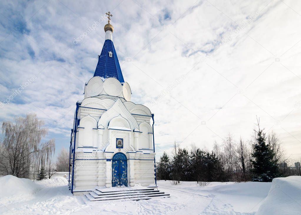 Church of the Saint Ravnoapostolsky Great Prince Vladimir in Zilantov Svyato-Uspensky monastery, Kazan, Russia.