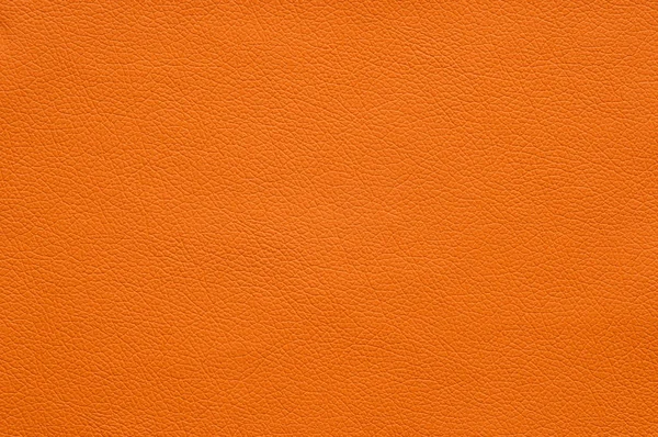 Piel Artificial Naranja Brillante Con Gran Textura Fondo — Foto de Stock