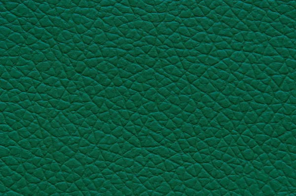 Tmavě Zelené Umělé Kůže Velkými Texturou Makro — Stock fotografie