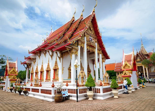 Hlavní Budova Wat Chalong Temple Phuket Thajsko — Stock fotografie