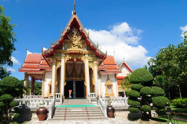 Tvaru Kříže Vihára Buddhistický Chrám Komplexu Wat Chalong Thajsko — Stock fotografie