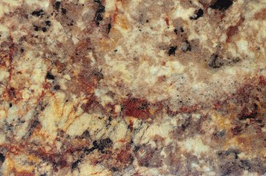 Parlak kahverengi renk taklit taş dokusu ile lamine panel.