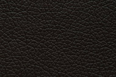 Dark brown artificial leather with large texture, background. clipart