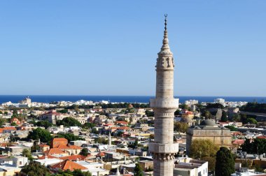 The Minaret Of The Mosque Of Suleiman The Magnificent, Greece. clipart