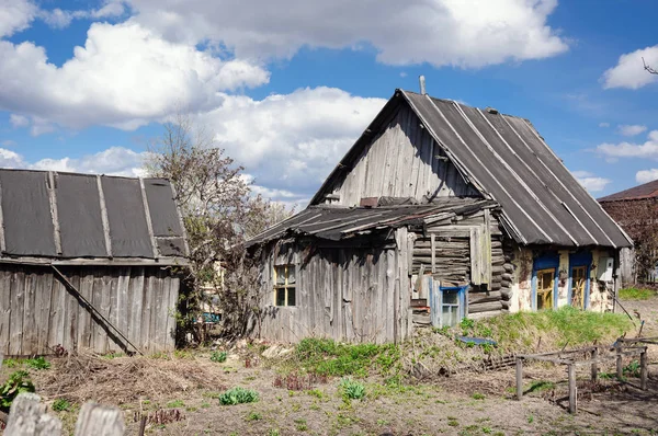 Old Wooden Village House, Sviyazhsk, Tatarstan republik. — Stockfoto