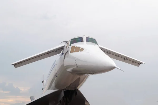 Cockpit supersonische passagiersvliegtuigen, Rusland. — Stockfoto