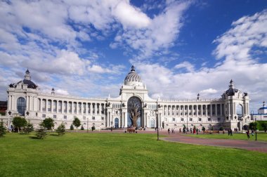 Kazan tarihi merkezinde inşa edilen çiftçi sarayı, Tataristan Cumhuriyeti.