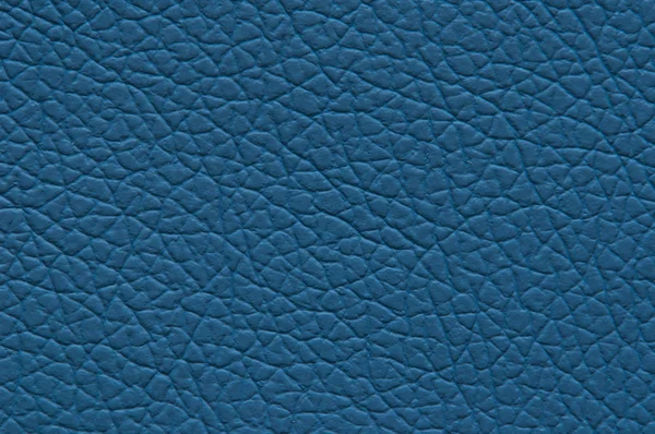 Faux leder blauwtinten grote textuur. — Stockfoto