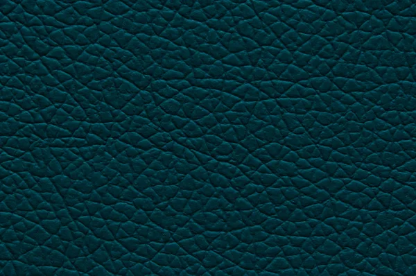 Piel artificial verde azul con gran textura . — Foto de Stock