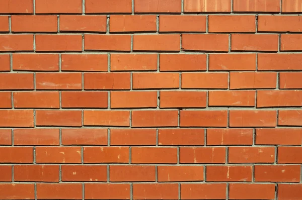 Kırmızı tuğla pürüzsüz duvar ile Duvar.