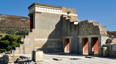 Girit 'teki Knossos Sarayı' nın bir parçası..