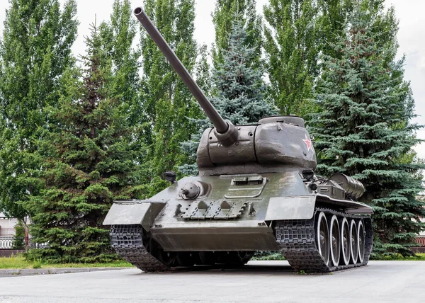 Altes Legendäres Sowjetisches Panzerdenkmal Der Geschichte Russland — Stockfoto