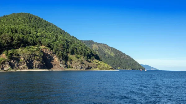 Utsikt Från Sjön Baikal Till Kusten Ryssland — Stockfoto