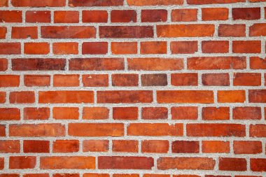 full frame of empty brick wall background clipart