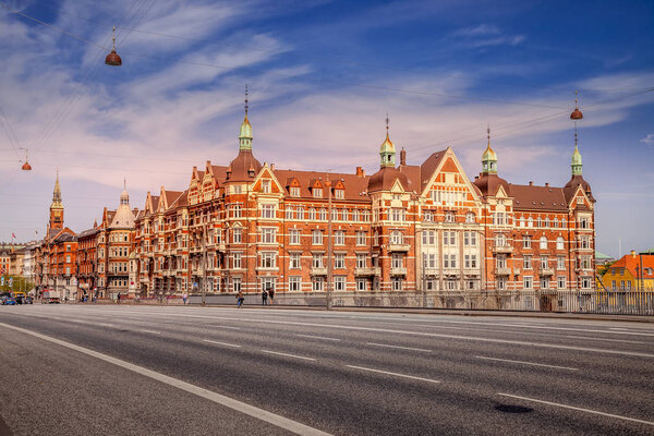 COPENHAGEN, DENMARK - MAY 6, 2018: scenic view of old building