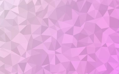 Pembe bir arka plan. Soyut poligonal vektör. Geometrik üçgen. 