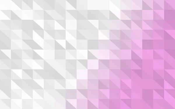 Fehér Rózsaszín Gradiens Háttér Absztrakt Sokszögű Vektor Geometriai Háromszög Mozaik — Stock Vector