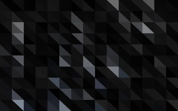 Fundo Preto Vetor Poligonal Abstrato Triângulo Geométrico Mosaico —  Vetores de Stock