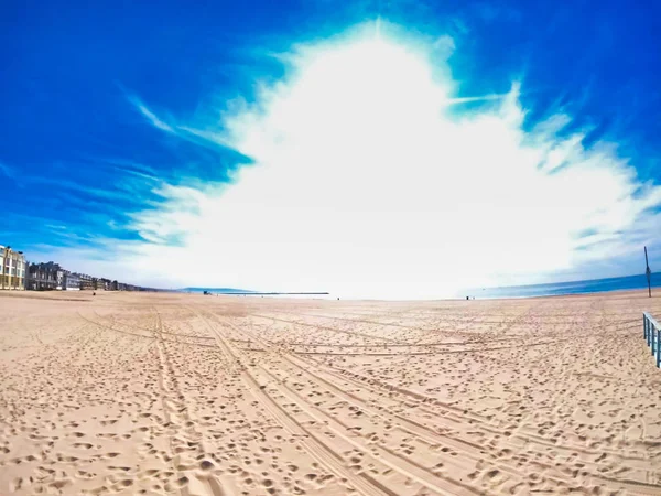 Santa Monica Praia Costa Oeste Eua — Fotografia de Stock