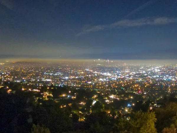 Vista notturna dall'osservatorio dei Griffith — Foto Stock