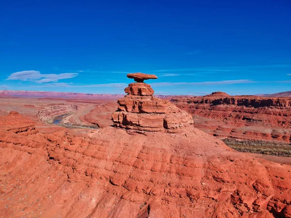 Areal view of red stones in america — Stock Photo, Image