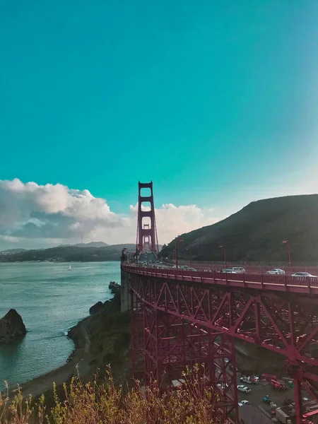 Zamknięcie mostu Golden Gate — Zdjęcie stockowe