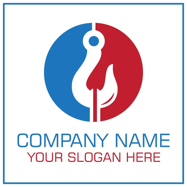 Tow Hook vektör Logo hizmet şirketi çekme için