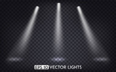 Beyaz vektör ışıkları tatil için Tasarla