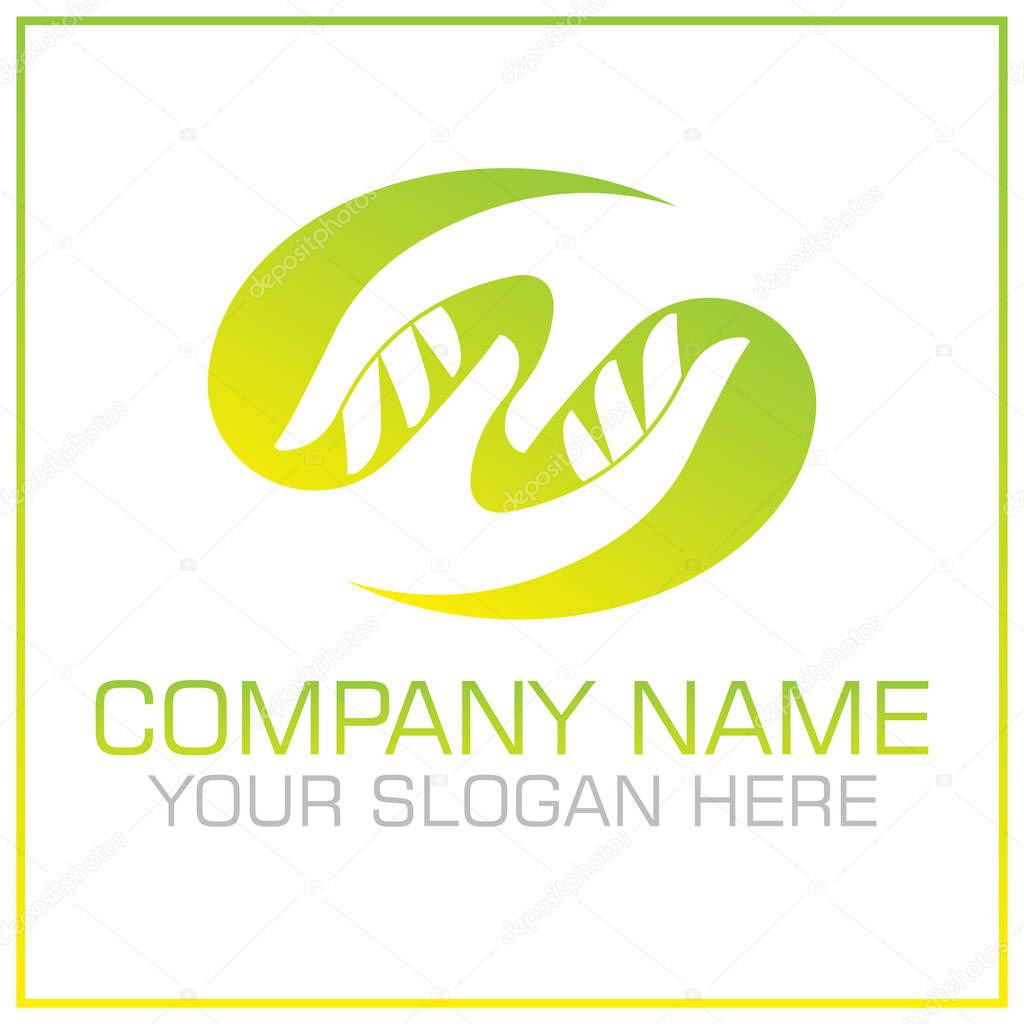 Two Hands Vector Logo Design for Kids / Elder Care Service
