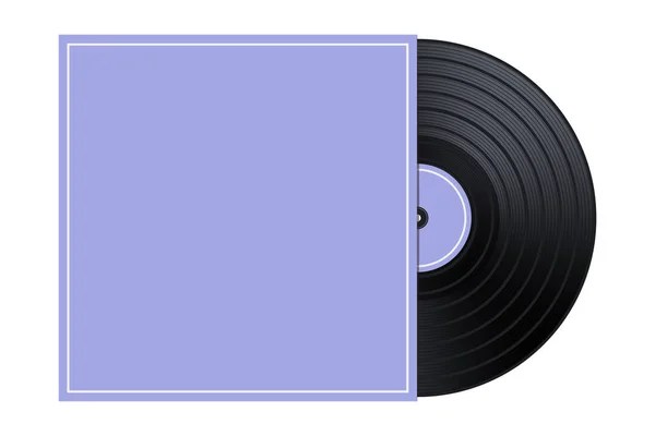 Vektör vinil kutusunda / kapağı Mockup / şablon çizimi