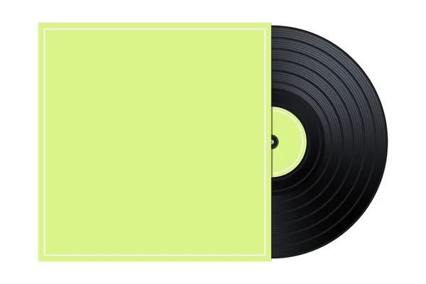 Vektör vinil kutusunda / kapağı Mockup / şablon çizimi
