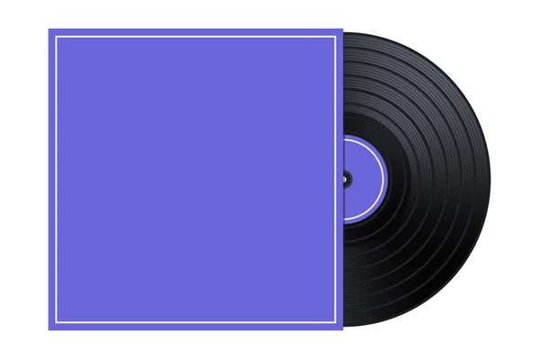 Vektör vinil kutusunda / kapağı Mockup / şablon çizimi