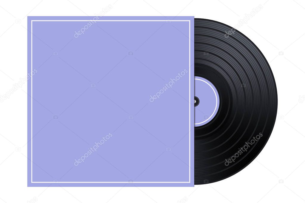 Vector Vinyl in the Box / Cover Mockup / Template Illustration