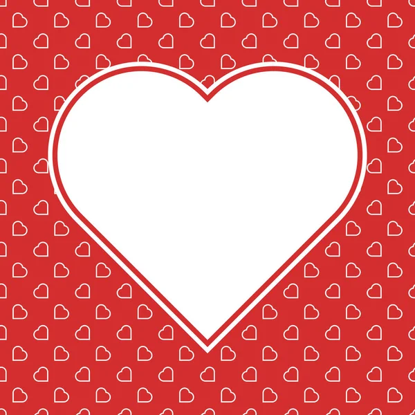 Czerwone Serca Bezszwowe Miłość Tło Wzór Walentynki Lub Matki Dzień — Wektor stockowy