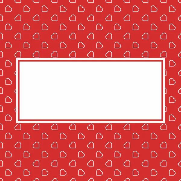 Red Hearts Seamless Love Background Pattern Valentine Mother Woman Day — Vector de stock