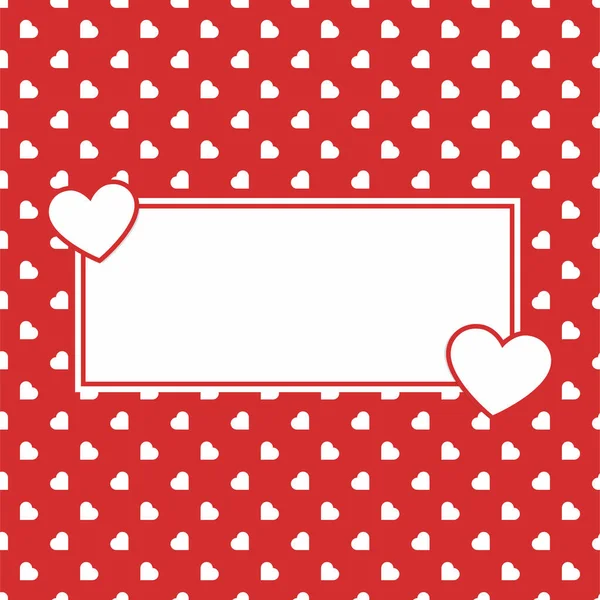 Red Hearts Seamless Love Background Pattern Valentine Mother Woman Day — Stock Vector
