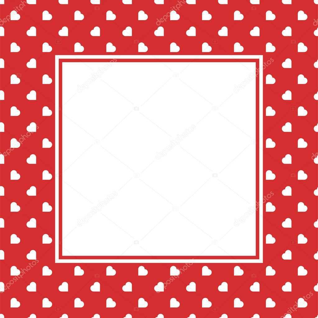 Red Hearts Seamless Love Background Pattern for Valentine's or Mother's Woman day for banner romantic cards wrapping paper decoration . Birthday , wedding and marriage designs.