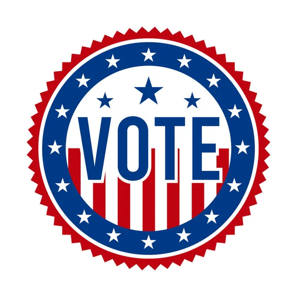 Insignia Del Voto Presidencial 2020 Estados Unidos América Usa Patriotic — Vector de stock