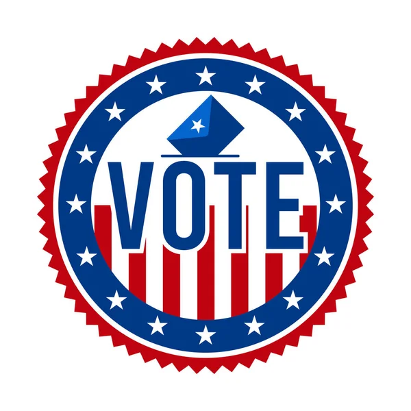 Президентские Выборы 2020 Года Знак Голосуй Соединенные Штаты Америки Патриотические — стоковый вектор