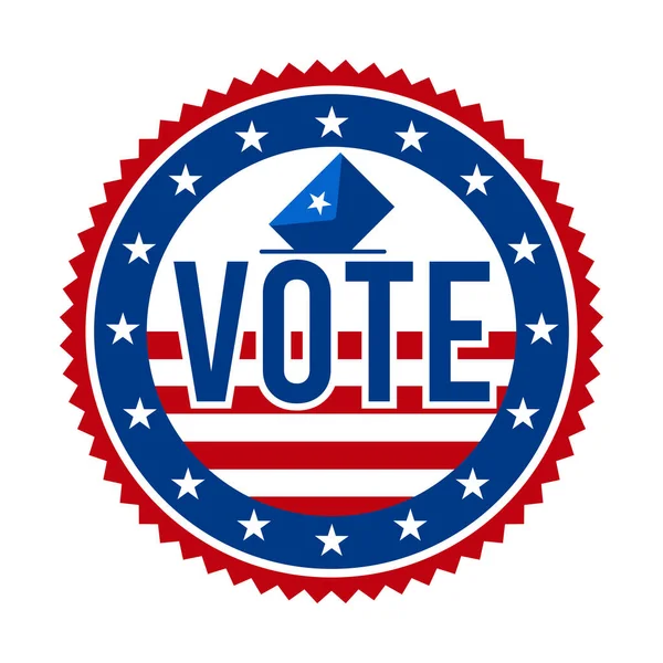 2020 Президентські Вибори Голосуючий Знак Сполучені Штати Америки Usa Patriotic — стоковий вектор