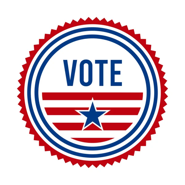 2020 Başkanlık Seçim Rozeti Abd Vatansever Yıldızlar Çizgiler Amerika Birleşik — Stok Vektör