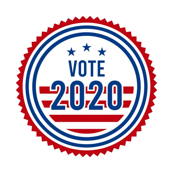 2020 Presidentens Röstsedel Usa Patriotiska Stjärnor Och Ränder Amerikas Förenta — Stock vektor