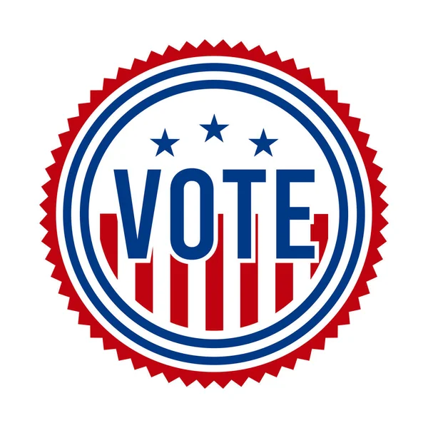 Voto Alle Elezioni Presidenziali Del 2020 Stelle Strisce Patriottiche Degli — Vettoriale Stock