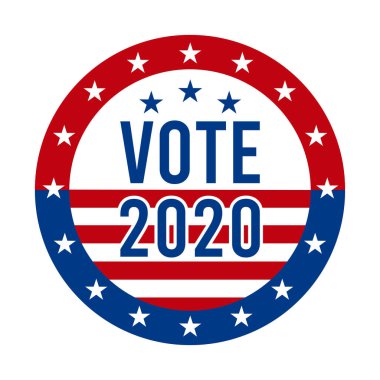 2020 Başkanlık Seçim Rozeti - Amerika Birleşik Devletleri. Amerikan Vatanseverlik Sembolü, Amerikan Bayrağı. Demokratik / Cumhuriyetçi Destek İğnesi, Amblem, Damga veya Düğme. 3 Kasım