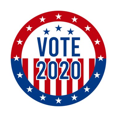 2020 Başkanlık Seçim Rozeti - Amerika Birleşik Devletleri. Amerikan Vatanseverlik Sembolü, Amerikan Bayrağı. Demokratik / Cumhuriyetçi Destek İğnesi, Amblem, Damga veya Düğme. 3 Kasım